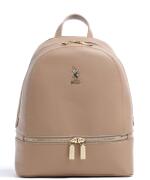 US Polo Assn. Τσάντα Πλάτης 24.5x27x12cm σειρά New Jones Beige