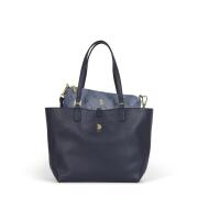 US Polo Assn. Τσάντα χειρός διπλής όψεως 28x26.5x14cm σειρά Malibu Navy Blue