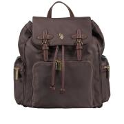 US Polo Assn. Τσάντα πλάτης γυναικεία 35x19x31cm Houston Brown