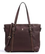 US Polo Assn. Τσάντα χειρός 33x13x29cm σειρά Houston Dark Brown