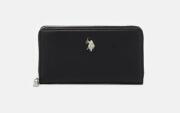 US Polo Assn. Πορτοφόλι γυναικείο 19x3x10cm Jones Black