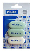 MILAN γόμα 124 BMM9203MP παραλληλόγραμη 50 x 23 x 6mm σετ 3τμχ