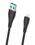 CELEBRAT καλώδιο Lightning σε USB CB-18I 15W 2.4A 480Mbps 1m μαύρο