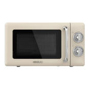 Cecotec Φούρνος Μικροκυμάτων με Γκριλ 20 Lt 700 W Cecotec ProClean 3110 Retro Beige CEC-01709