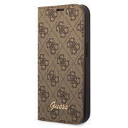 Guess 4G Metal Camera Outline Book Πλαστικό Brown (iPhone 14 Plus)