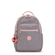 Kipling Σακίδιο πλάτης 35x44x21cm σειρά Seoul Girly Geo