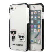 Karl Lagerfeld Karl & Choupette Back Cover Σιλικόνης για iPhone SE 2022/2020/8/7 Λευκό