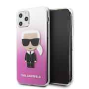 Karl Lagerfeld Iconic Karl Back Cover Σιλικόνης Gradient για iPhone 11 Pro Ροζ