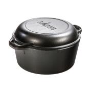 LODGE Combo Μαντεμένιο Dutch Oven 4,73 lt με μαντεμένιο καπάκι-τηγάνι 27,18 εκ.