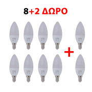 10 X Blaupunkt Λάμπα LED Kερί 5W 470lm E14 3000K C37-5