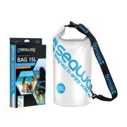 BAG SEAWAG WATERPROOF 15L STRAP & HANDLE WHITE & BLUE