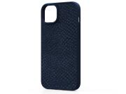 MOB NJORD IPHONE 15 PLUS CASE SUEDE MAGSAFE BLUE