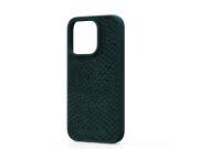 MOB NJORD IPHONE 15 PRO CASE SALMON LEATHER MAGSAFE GREEN