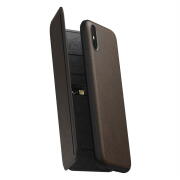 Nomad Tri Folio Leather Book Καφέ (iPhone XS Max)