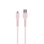 Maxlife USB 2.0 Cable USB-C male - USB-A male Ροζ 1m (MXUC-04CP)