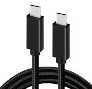 POWERTECH καλώδιο USB-C PTH-090 60W 10Gbps 4K/60Hz 1.5m μαύρο