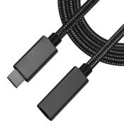 POWERTECH καλώδιο προέκτασης USB-C PTH-093 100W 10Gbps 4K 2m μαύρο