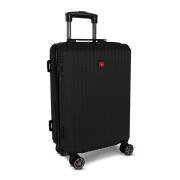 Swissbrand Βαλίτσα trolley καμπίνας 55x27x21cm ABS σειρά Riga Black