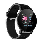 SPM Smartwatch 119 Plus με Μετρητή Καρδιακών Παλμών Χρώματος Μαύρο