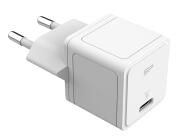 SILICON POWER φορτιστής τοίχου SP20WASYQM121PCW USB-C PD 20W λευκός