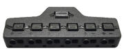 Splitter block TOOL-0095 για LED καλωδιοταινίες 6-port μαύρο