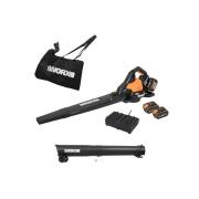 Worx Φυσητήρας Aναρροφητήρας Mπαταρίας WG583E 40V 4Αh