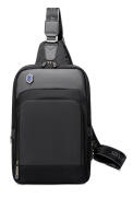 Arctic Hunter Τσάντα Crossbody XB00116 Θήκη για Tablet Aδιάβροχη Mαύρη