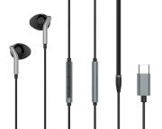 Yison Earphones με Μικρόφωνο X6 Type-C 1.2m Μαύρα