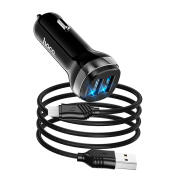 HOCO Z40 Z40 Superior dual port car charger set(Micro)