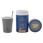 Estia Θερμός Coffee Mug με Καλαμάκι 350ml Fjord Grey