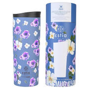 Estia Θερμοσ Travel Mug Save The Aegean 450ml Garden Blue  01-20415