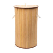 Estia Essentials 02-12823 Καλάθι Απλύτων Bamboo Πτυσσόμενο με Καπάκι Μπεζ