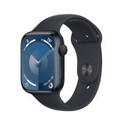 Apple Watch Series 9 Aluminium 45mm Sport Band M/L Midnight with Midnight