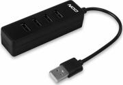 NOD USB 2.0 Hub 4 θυρών σε μαύρο χρώμα, NOD WORK HUB 4.2