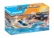 PLAYMOBIL Φορτηγάκι με τρέιλερ και ταχύπλοο