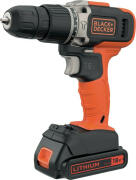 Black+Decker Κρουστικό  Δραπανοκατσάβιδο & 1x1.5Ah Μπαταρία 18V