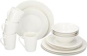 Alpina Σετ Σερβίτσια και Πιάτα Dinnerset 16pcs Λευκό