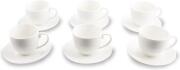 Alpina Σετ Φλυτζάνια Espresso με Δισκάκι 6xCup 75ml & 6xSaucer 12,5cm