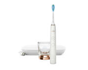 Philips Sonicare Ηλεκτρική Οδοντόβουρτσα Smart Επαναφορτιζόμενη Bluetooth με Χρονομετρητή και Αισθητήρα Πίεσης DiamondClean 9000 HX9911/94 Rose Gold με Θήκη Ταξιδιού