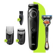 Braun Σετ Trimmer για Γένια Επαναφορτιζόμενο με 39 Ρυθμίσεις 0.5-20mm BT5242 και Ξυραφάκι Gillette Fusion ProGlide