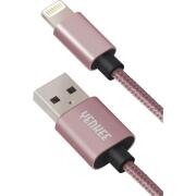 YCU 601 RE Yenkee Data Cable Usb/Lightning Usb 1m Pink