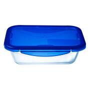 Pyrex Φαγητοδοχείο Ορθογώνιο Cook & Go 0.8lt 21x16cm 333240 Μπλε