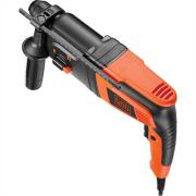 Black+Decker 550W ηλεκτροπνευματικό πιστολέτο 1,6j, tσοκ sds-plus, αναστροφή, κασετίνα, 2 τρυπάνια KD855KA-QS