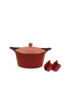 Cookut Χύτρα Cocotte 28cm -7lt Κόκκινη Passion- Αντικολλητική