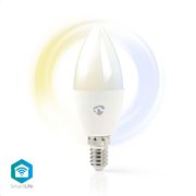 NEDIS Wi-Fi έξυπνη λάμπα LED, E14, Candle, 4.5W, 350lm, WIFILW10WTE14