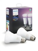 Philips Hue White and Color Ambiance 10W A60 E27 x2 Pack