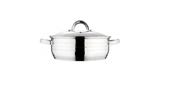 Blaumann BL-1005 32cm ρηχή κατσαρόλα,Χρώμα Inox, Σειρά Gourmet