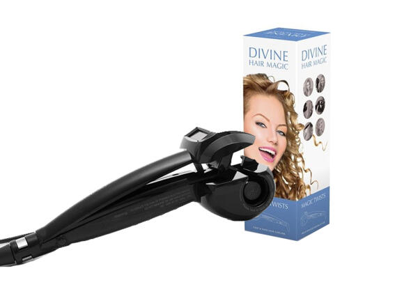 Divine Hair Magic Αυτόματο Ηλεκτρικό Σίδερο Μαλλιών για Μπούκλες 25W σε Μαύρο χρώμα, V0100100