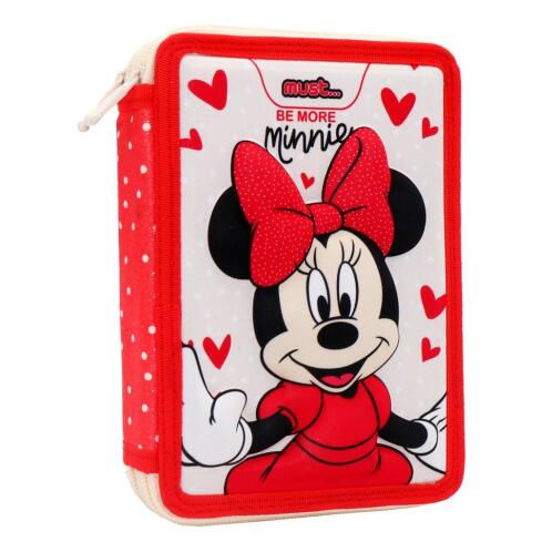 Κασετίνα Διπλή Γεμάτη Disney Minnie Mouse Be More Minnie Must