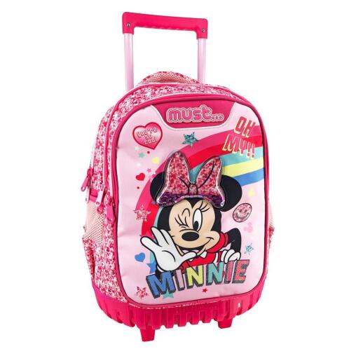 Σχολική Τσάντα Τρόλεϊ Δημοτικού Disney Minnie Mouse Oh My Minnie Must 3 Θήκες